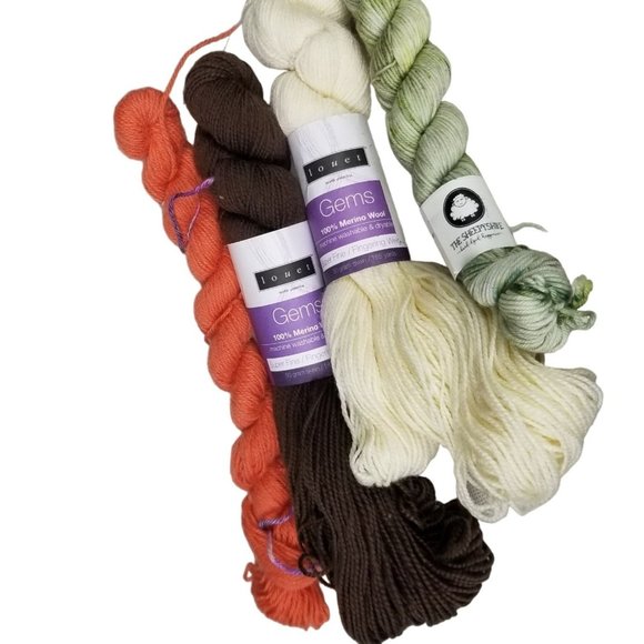 yarn Office 4 Merino Fingering Yarn Skeins Louet Gems Local Yarn